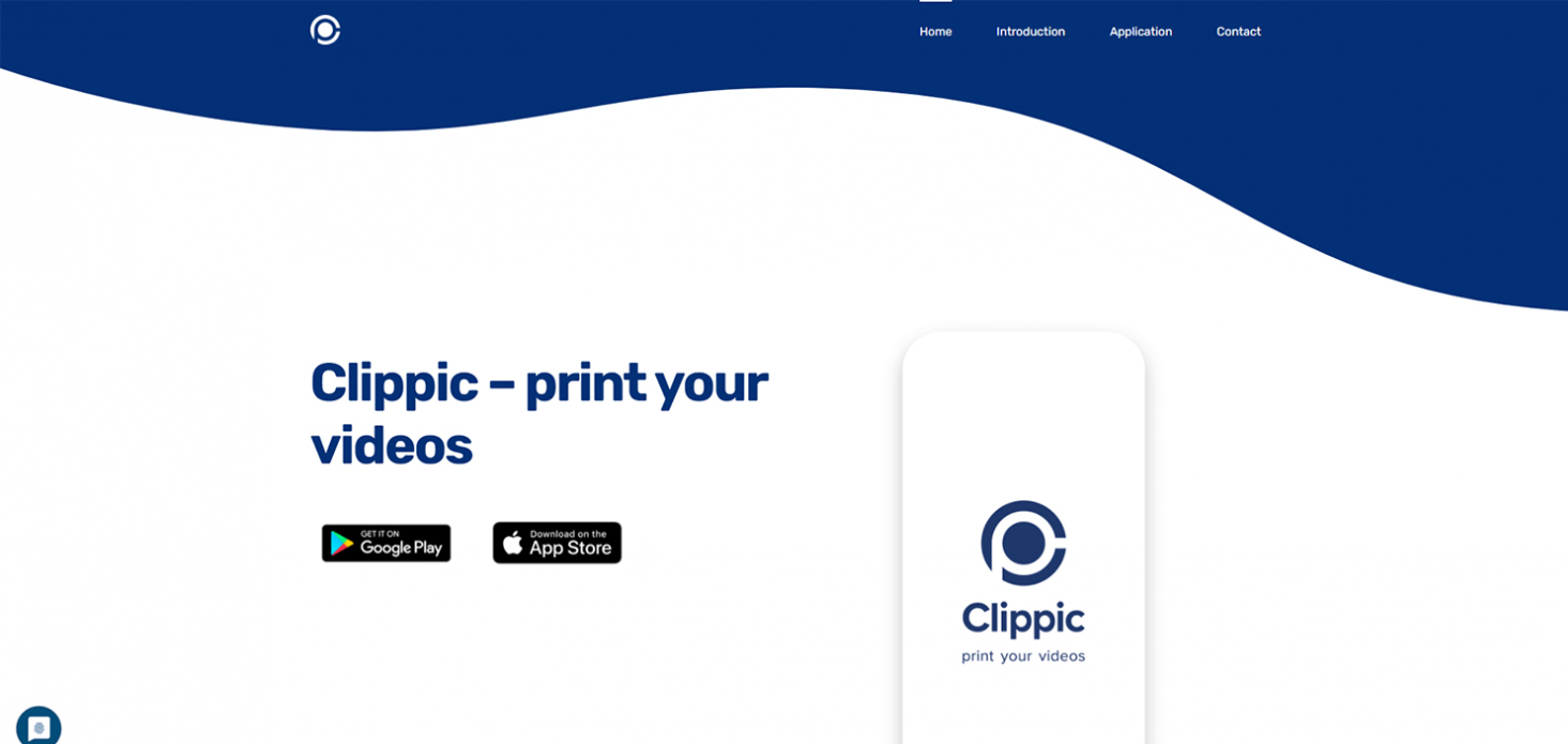 Screenshot der Website von Clippic