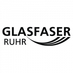 Das schwarze Logo von GLASFASER RUHR