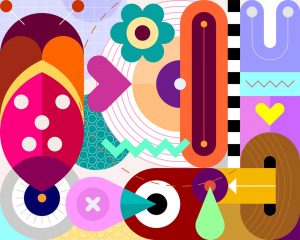 Grafikdesign abstrakte Kunst