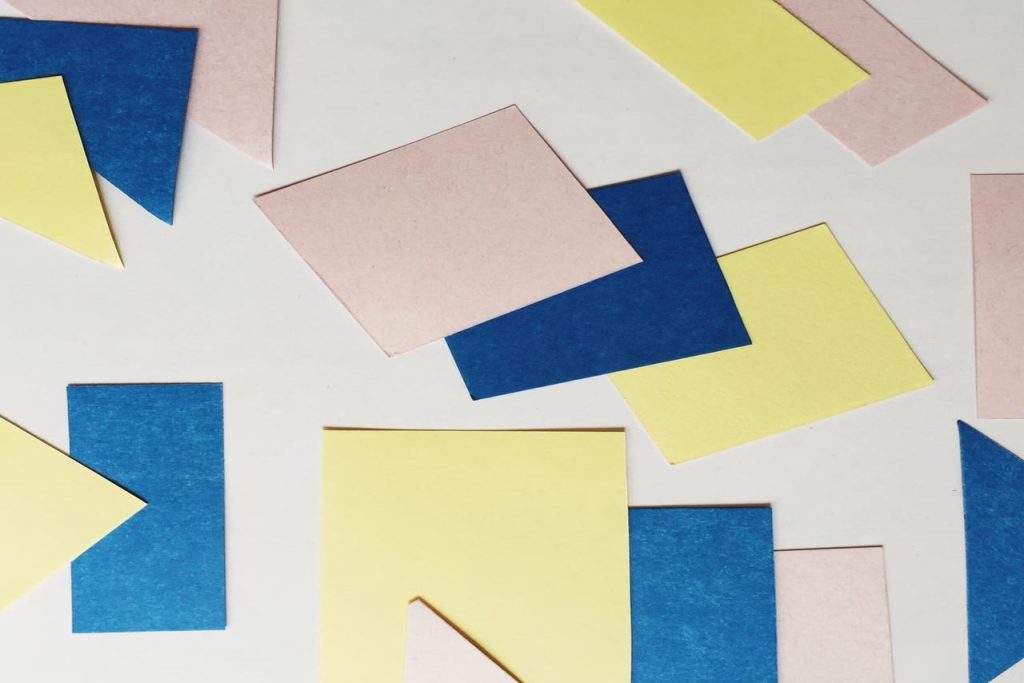 Grafikdesign - Farbige Formen